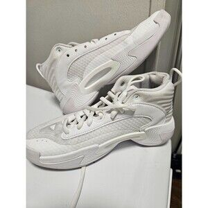 Adidas Womens Exhibit Select IG6627 White Basketball Shoes Sneakers Size 7